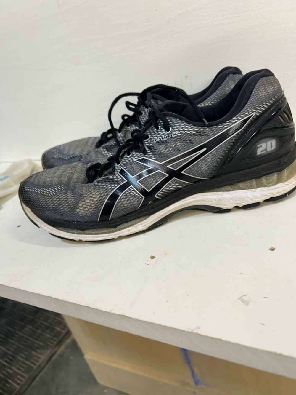 Asics Men's Athletic Running Shoes - Black and Gray
